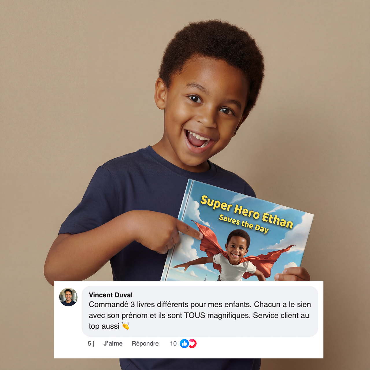 Le super-héros sauve la journée